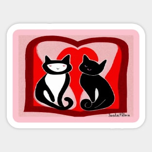 kitty cats valentine's day ragdoll lover girls meo valentine's day love Sticker